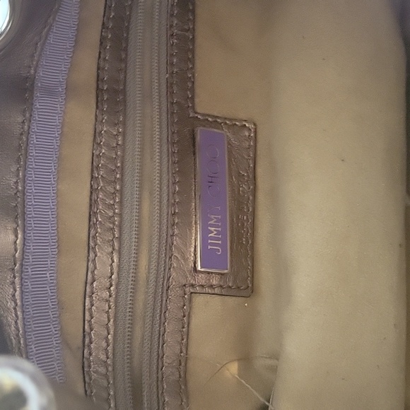 Gold Jimmy Choo python bag - Picture 6 of 6